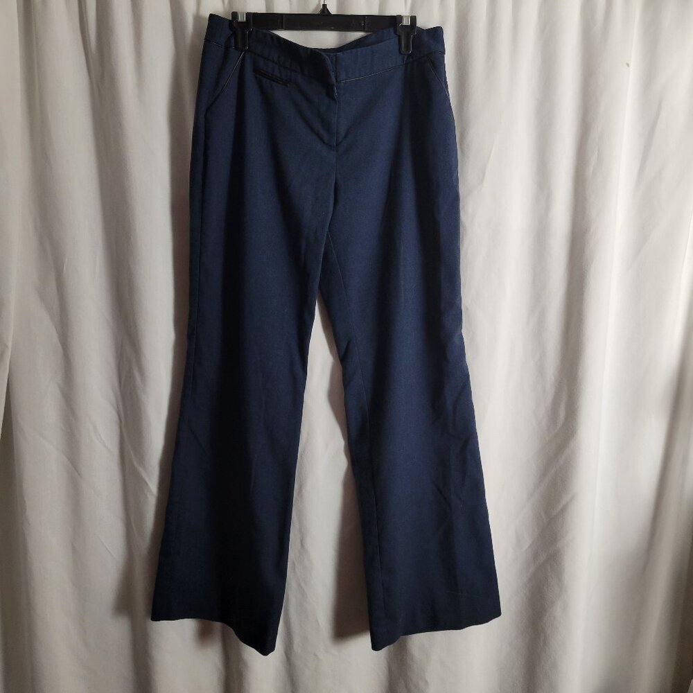 Apt. 9 Modern Fit Pants blue sz 12 stretch Rayon corpcore classic workwear EUC - Picture 1 of 14
